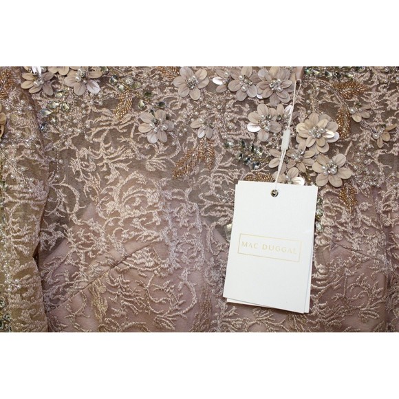 MAC DUGGAL 11217 Embellished Long Sleeve Lace Gown Size 12 $898‎ - Picture 11 of 15